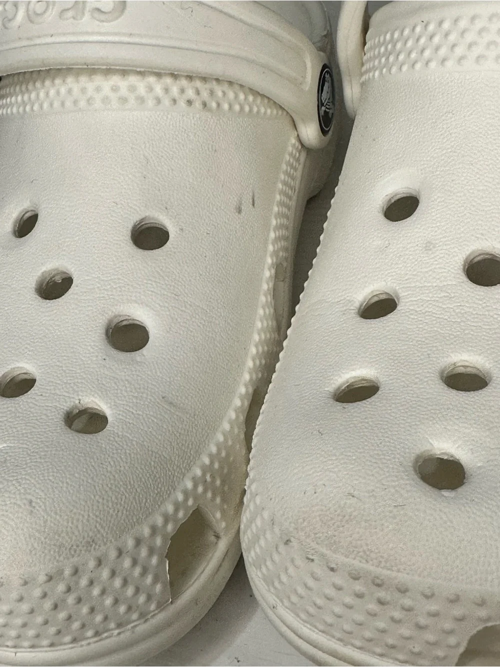 CROCS Kids White Classic Clogs